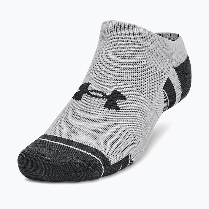 Ponožky Under Armour Performance Tech 3pk NS mod gray/white/jet gray 2
