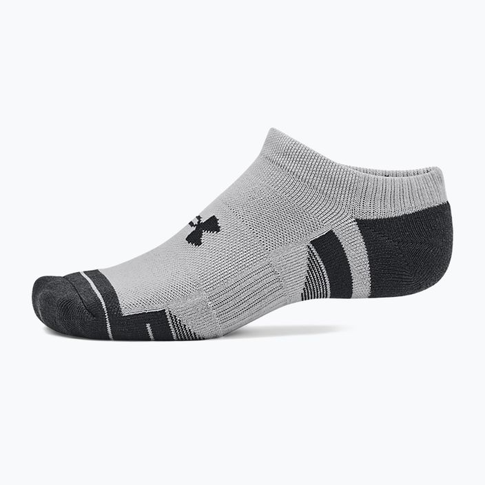 Ponožky Under Armour Performance Tech 3pk NS mod gray/white/jet gray 3
