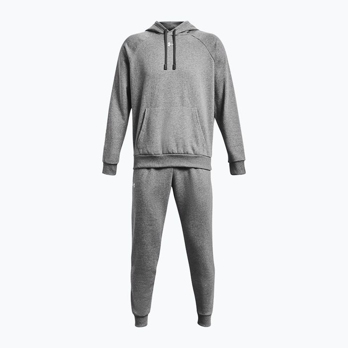 Pánská tepláková souprava Under Armour Rival Fleece Suit castlerock light heather/white 5