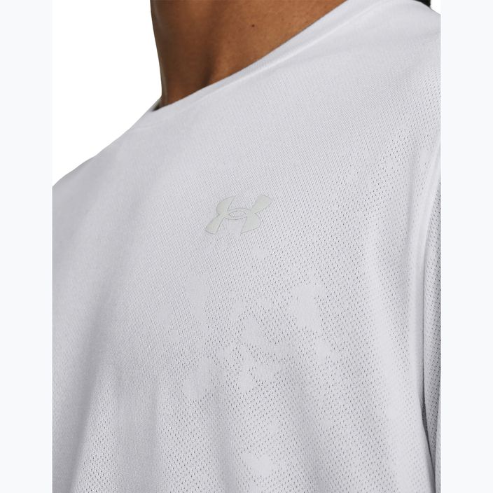 Pánské běžecké tričko Under Armour Streaker Splatter white/white/reflective 3