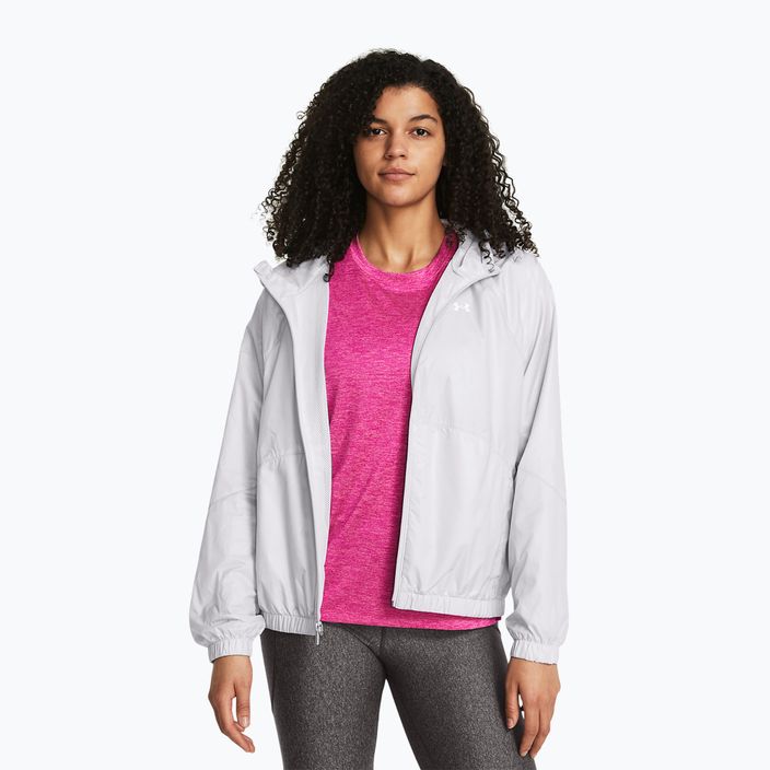 Dámskáí větrovka Under Armour Sport Windbreaker halo gray/white