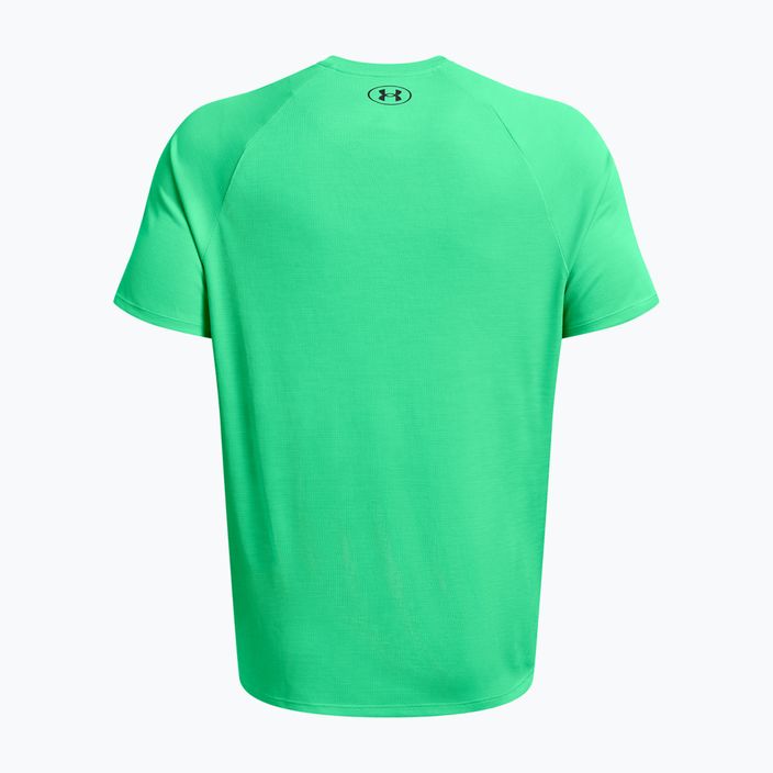 Pánské tričko Under Armour Tech Textured vapor green/black 5