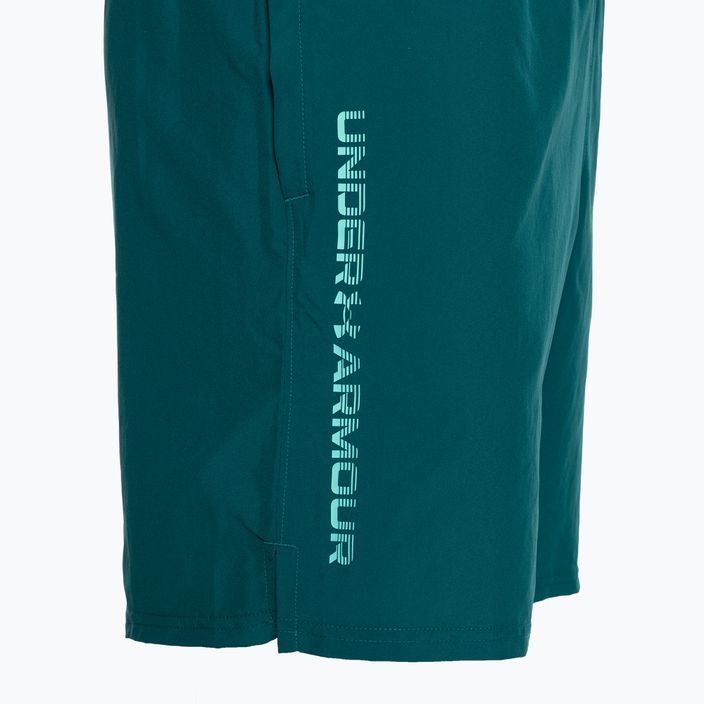Pánské tréninkové šortky Under Armour Woven Wdmk hydro teal/radial turquoise 7