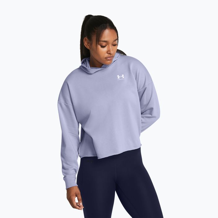 Dámská sportovní mikina Under Armour Rival Terry OS Hoodie celeste/white