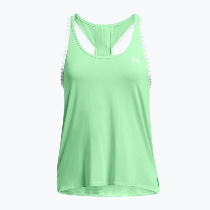 Dámské sportovní tílko tank top   Under Armour Knockout Tank matrix green/white 4