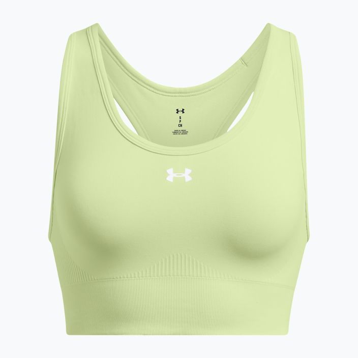 Fitness podprsenka  Under Armour Vanish Seamless Mid Branded retro green/white 4