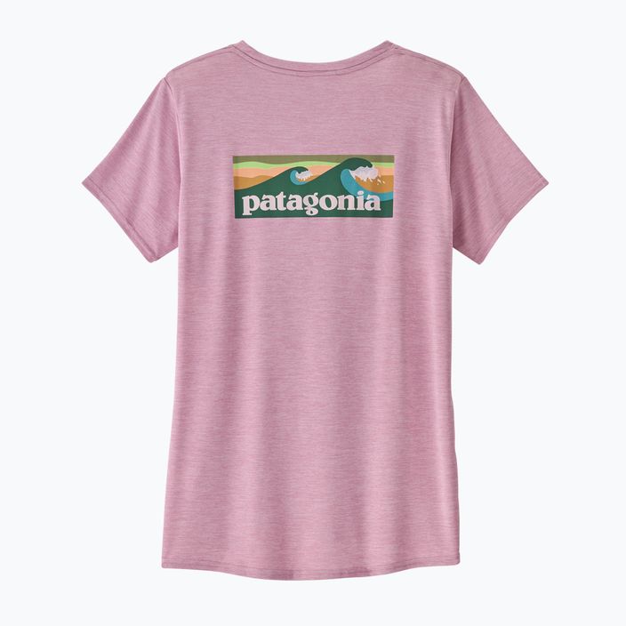 Dámské tričko Patagonia Cap Cool Daily Graphic Waters boardshort logo/milkweed mauve x-dye 4