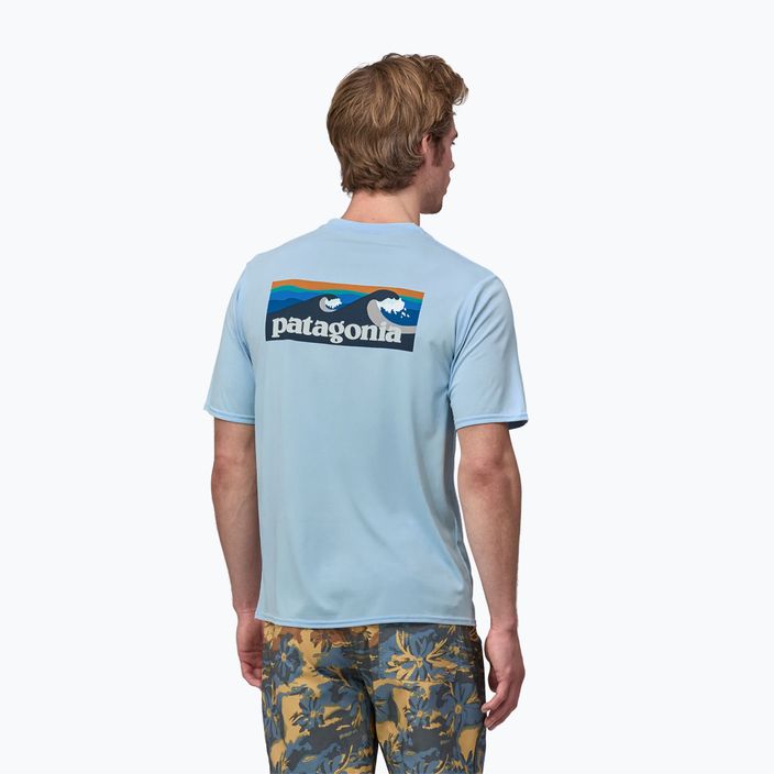 Pánské tričko Patagonia Cap Cool Daily Graphic Shirt Waters boardshort logo/chilled blue 2
