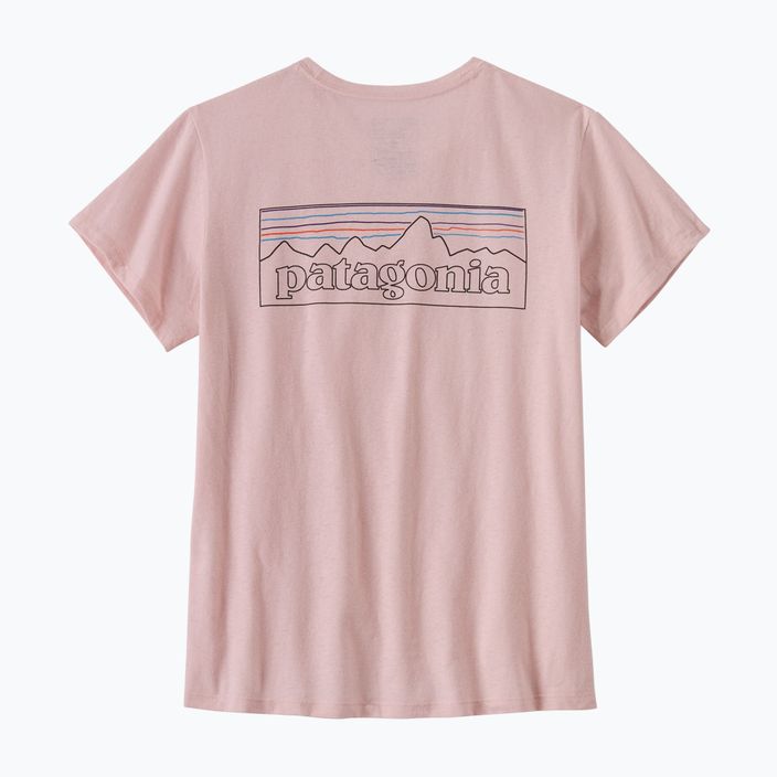 Dámské trekingové tričko Patagonia P-6 Logo Responsibili-Tee whisker pink 4