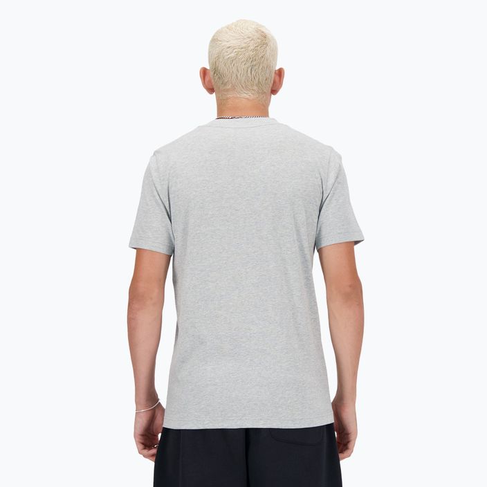 Pánské tričko  New Balance Stacked Logo athletic grey 4