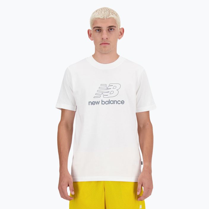 Pánské tričko New Balance Graphic V Flying T-shirt white