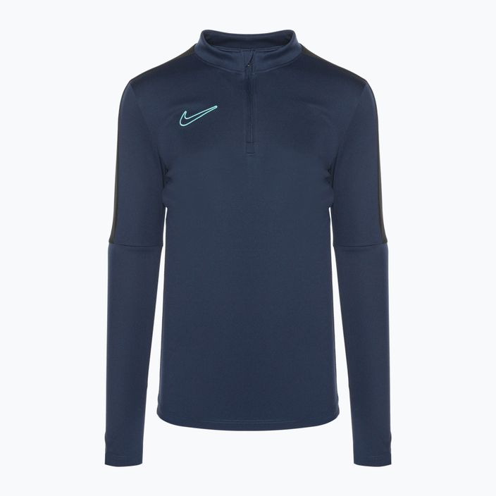 Dětský fotbalový dres longsleeve Nike Dri-Fit Academy23 midnight navy/black/midnight navy/hyper turquoise