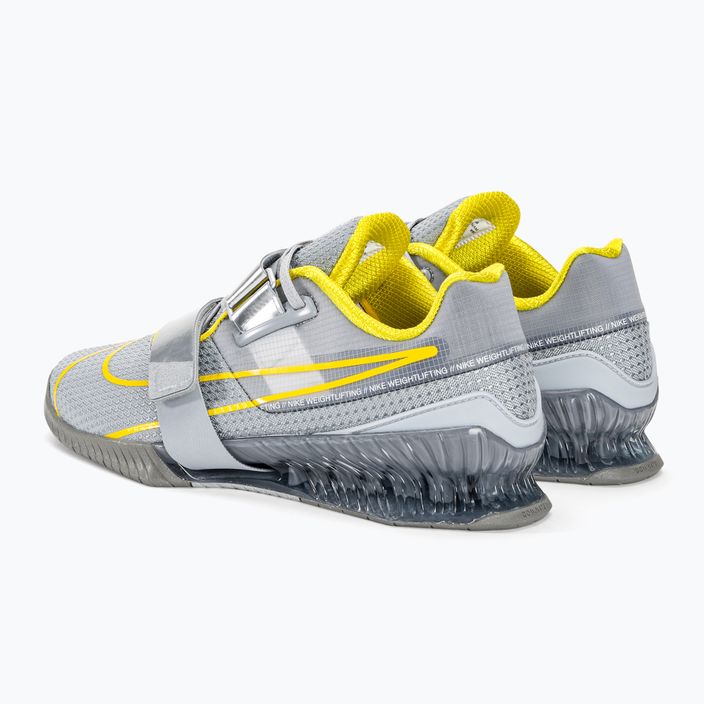 Vzpěračské boty Nike Romaleos 4 wolf grey/lightening/blk met silver 3