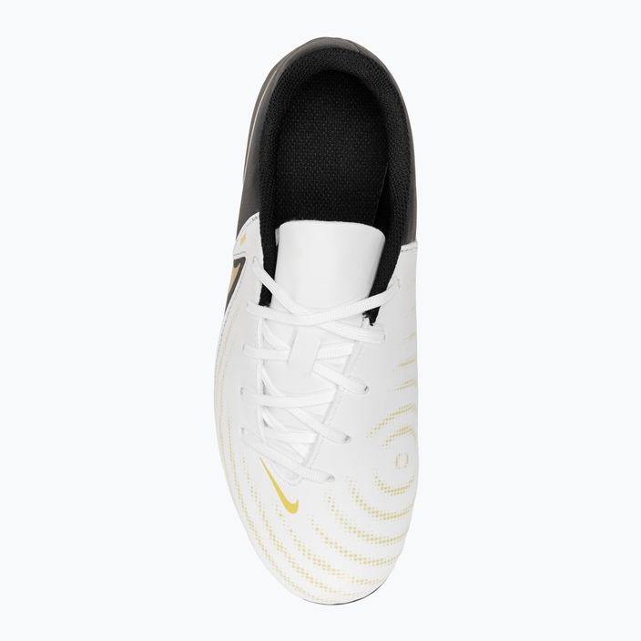 Dětské kopačky Nike Phantom GX II Club FG/MG Junior white/metallic gold coin/black 5