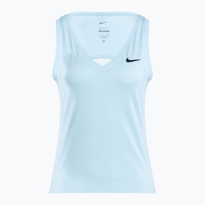 Dámské tenisové tílko Nike Court Dri-Fit Victory Tank glacier blue/black