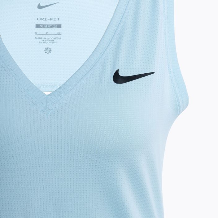 Dámské tenisové tílko Nike Court Dri-Fit Victory Tank glacier blue/black 3