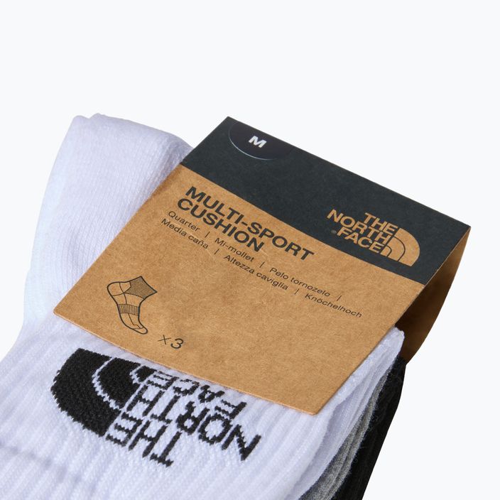 Trekingové ponožky The North Face Multi Sport Cush Quarter Trekking Socks 3 páry black 3