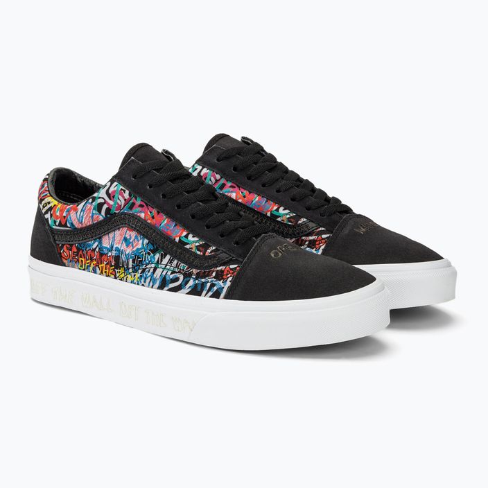 Boty Vans Old Skool black multi 4