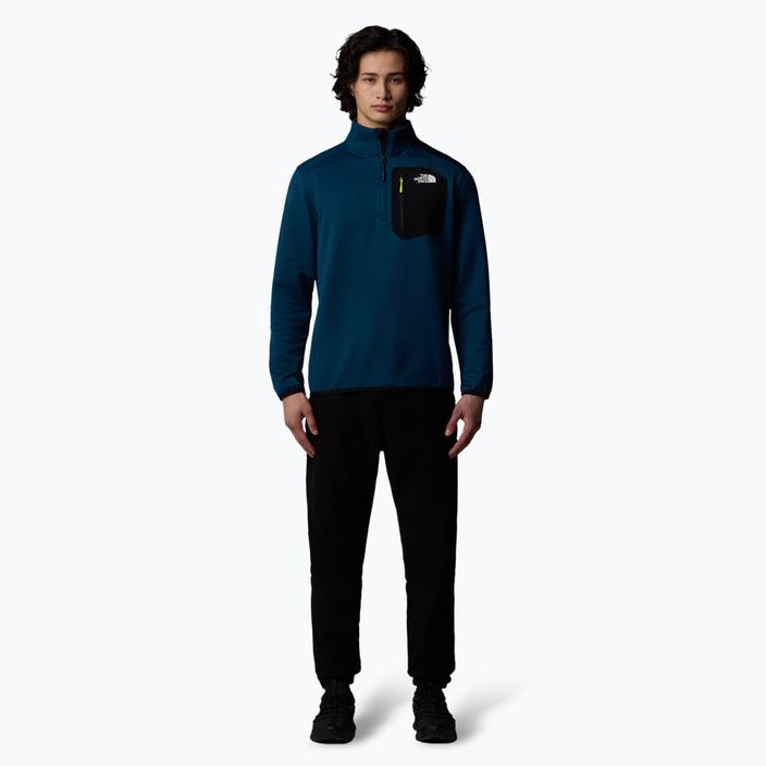 Pánská mikina  The North Face Crest 1/4 Zip midnight petrol/ black 2