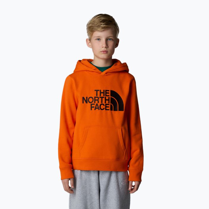 Dětská mikina The North Face Drew Peak P/O Hoodie orange