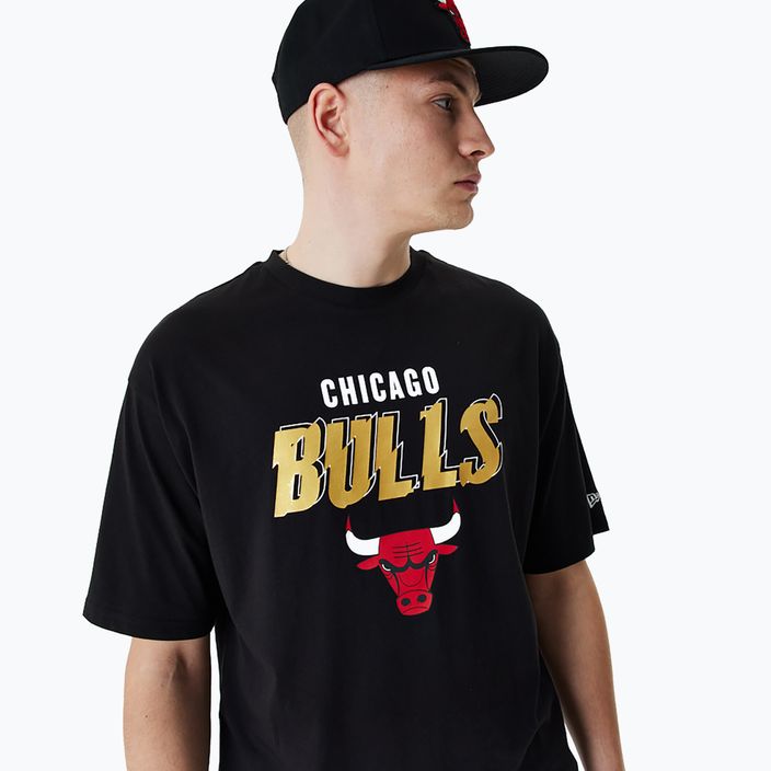 Pánské tričko New Era Team Script OS Tee Chicago Bulls black 4