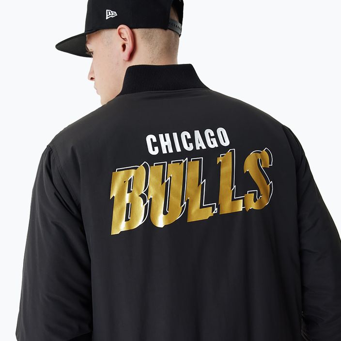 Pánská bunda New Era NBA Script BP Bomber Chicago Bulls black 4