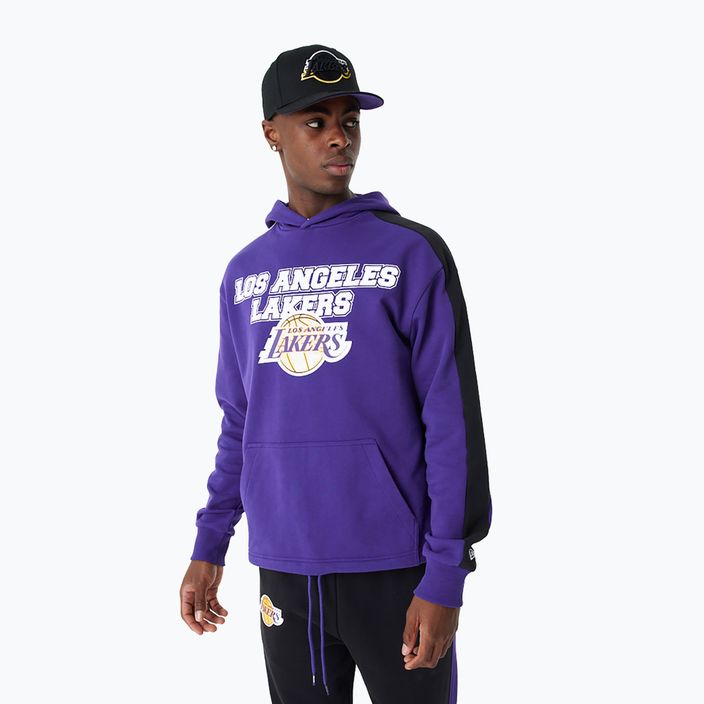 Pánská mikina New Era NBA Large Graphic OS Hoody Los Angeles Lakers purple