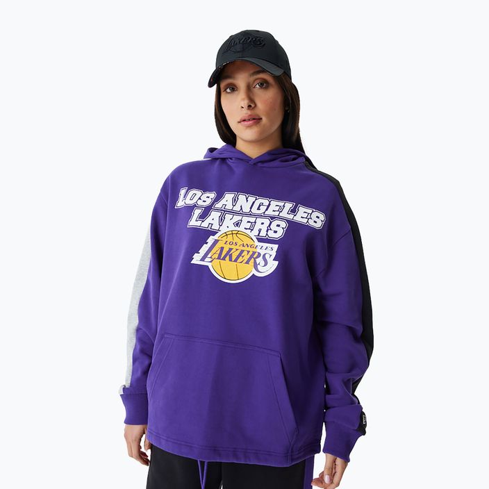 Pánská mikina New Era NBA Large Graphic OS Hoody Los Angeles Lakers purple 2