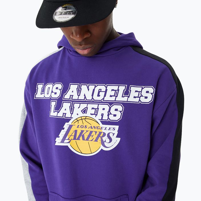 Pánská mikina New Era NBA Large Graphic OS Hoody Los Angeles Lakers purple 4