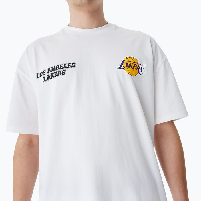 Pánské tričko New Era NBA Large Graphic BP OS Tee Los Angeles Lakers white 3