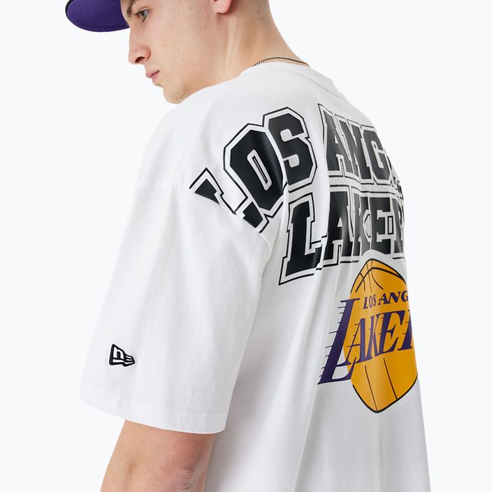 Pánské tričko New Era NBA Large Graphic BP OS Tee Los Angeles Lakers white 4