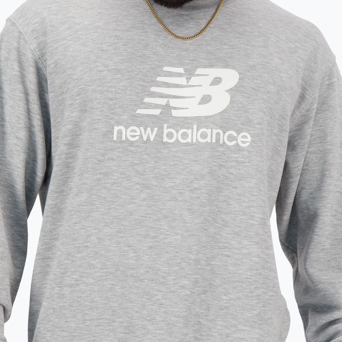 Pánská mikina New Balance Stacked Logo French Terry Crew athletic grey 2