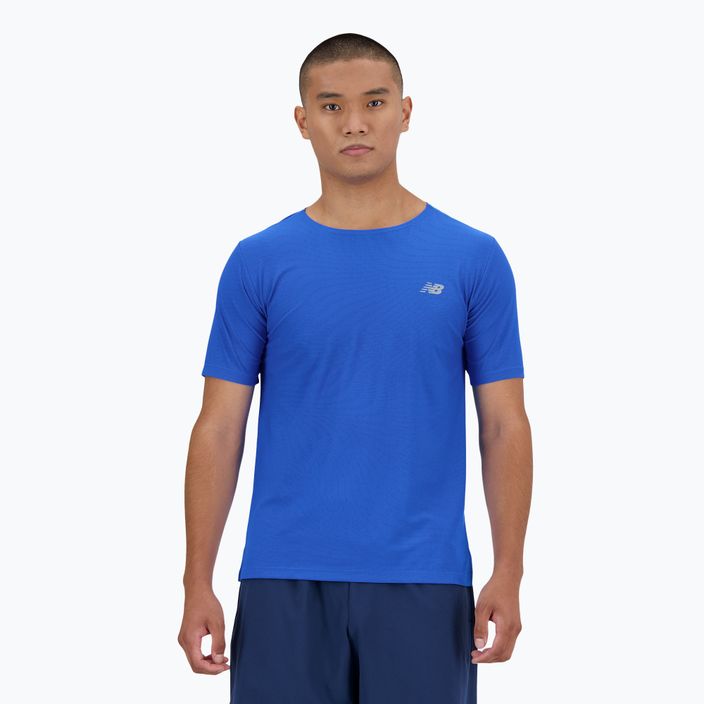 Pánské tričko New Balance Athletics Jacquard blue oasis