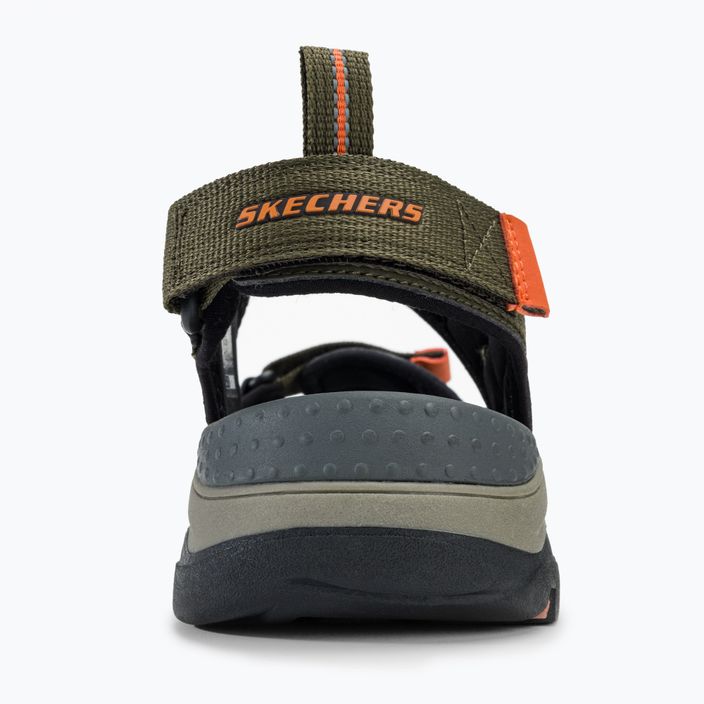 Pánské sandály SKECHERS Tresmen Ryer olive/black/orange 6