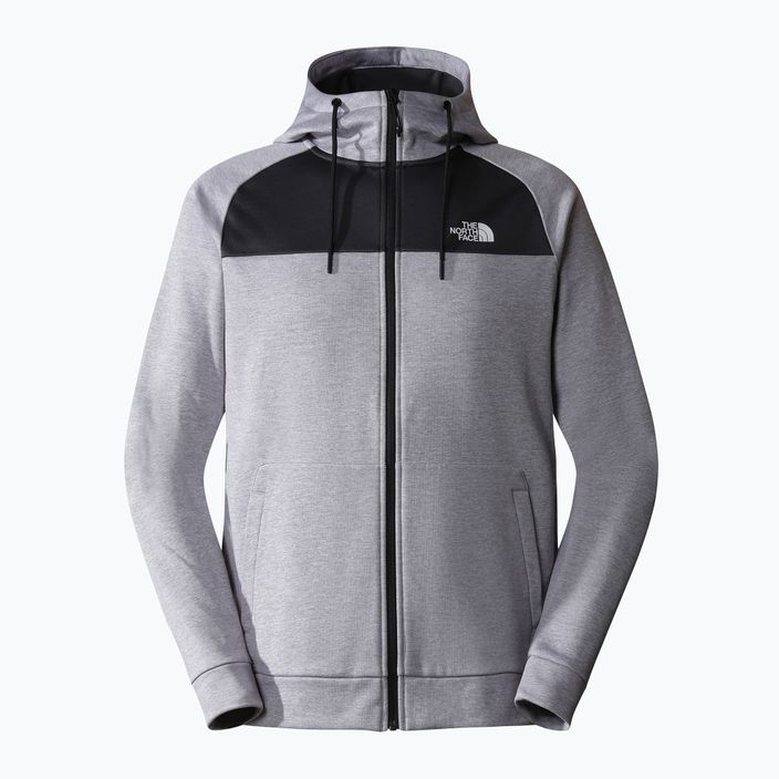 Pánská mikina  The North Face Reaxion Fleece light grey heather/ asphalt grey 5