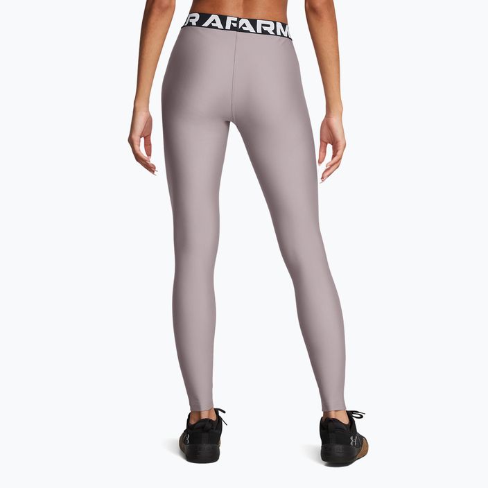 Dámské fitness legíny  Under Armour HeatGear tetra gray/white 3