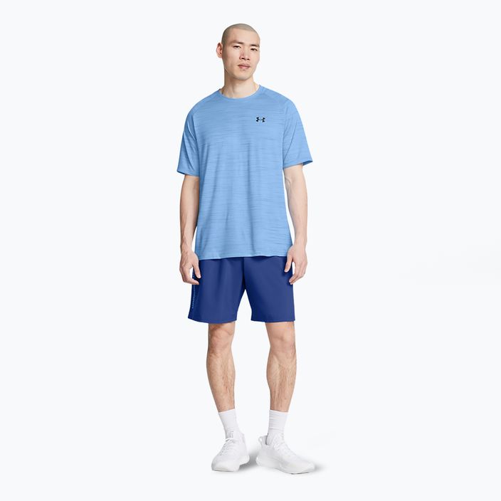 Pánské tréninkové šortky Under Armour Woven Wordmark tech blue/horizon blue 2