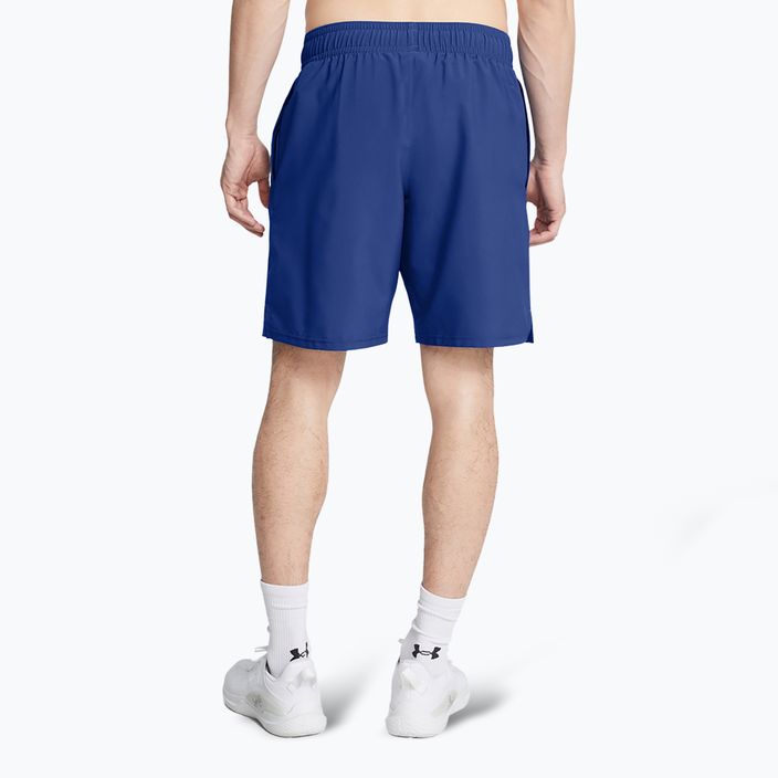 Pánské tréninkové šortky Under Armour Woven Wordmark tech blue/horizon blue 3