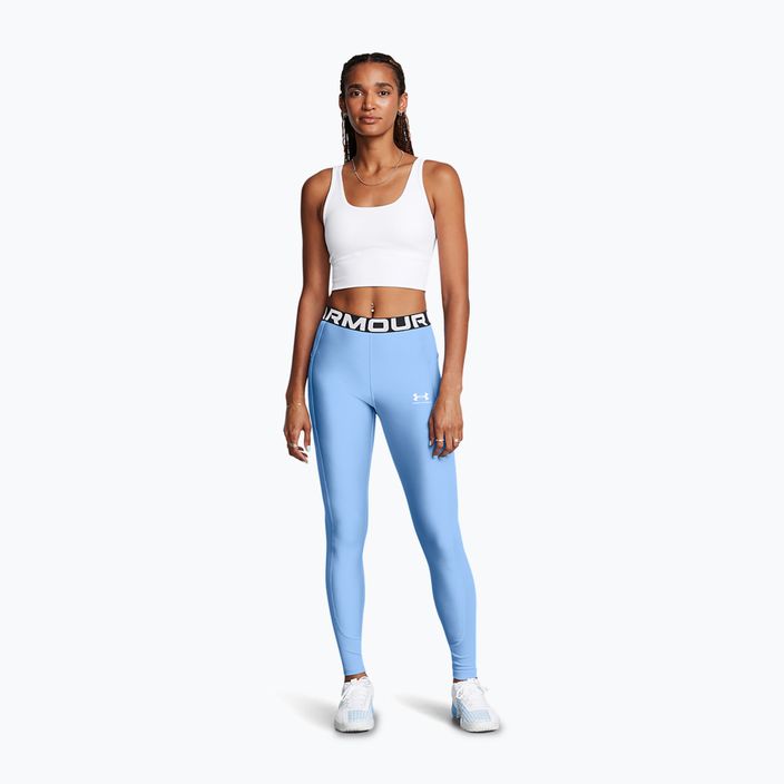 Dámské fitness legíny  Under Armour horizon blue/white 2