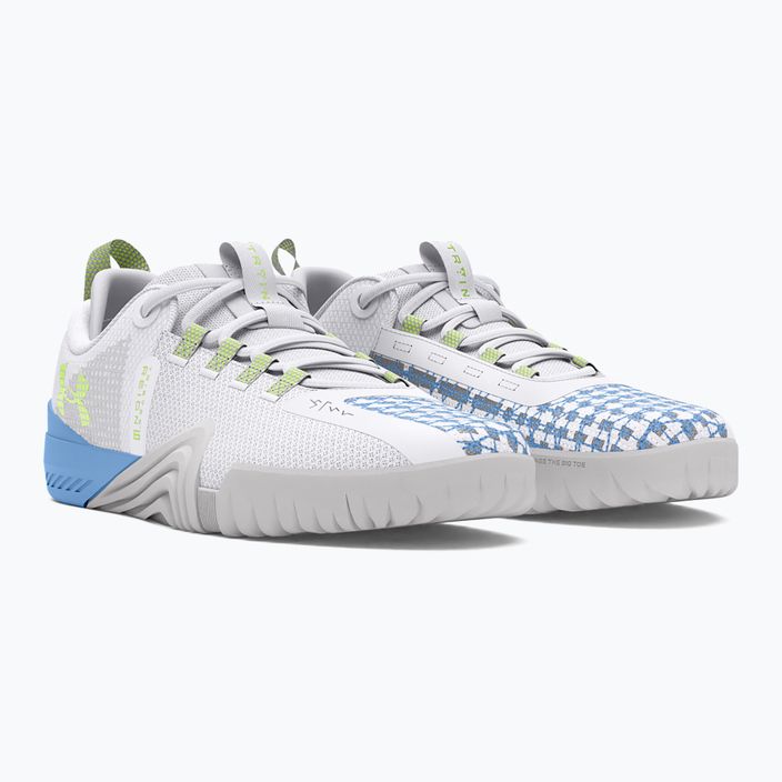 Dámské boty Under Armour TriBase Reign 6 white/horizon blue/morph green 3