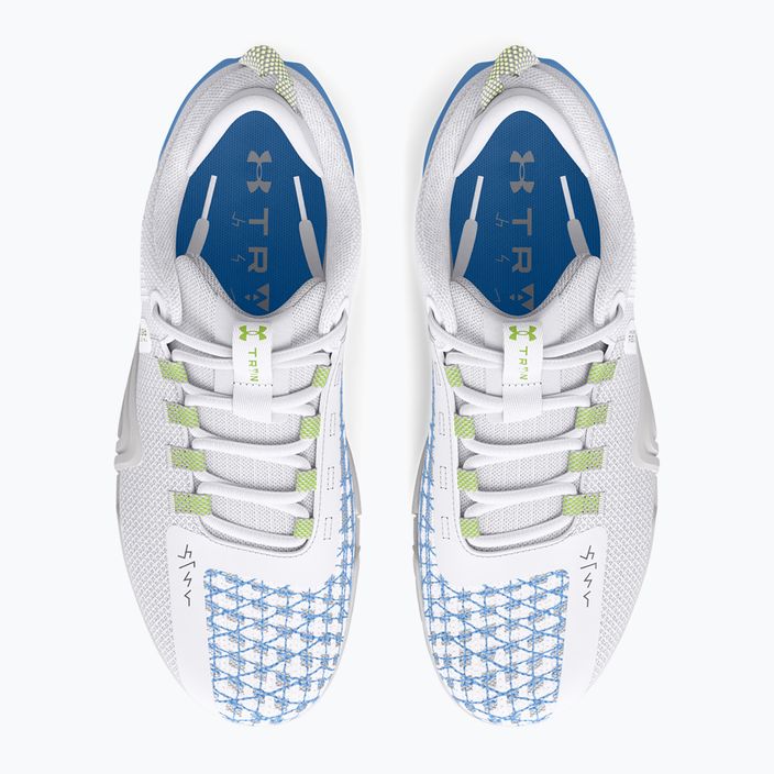 Dámské boty Under Armour TriBase Reign 6 white/horizon blue/morph green 4