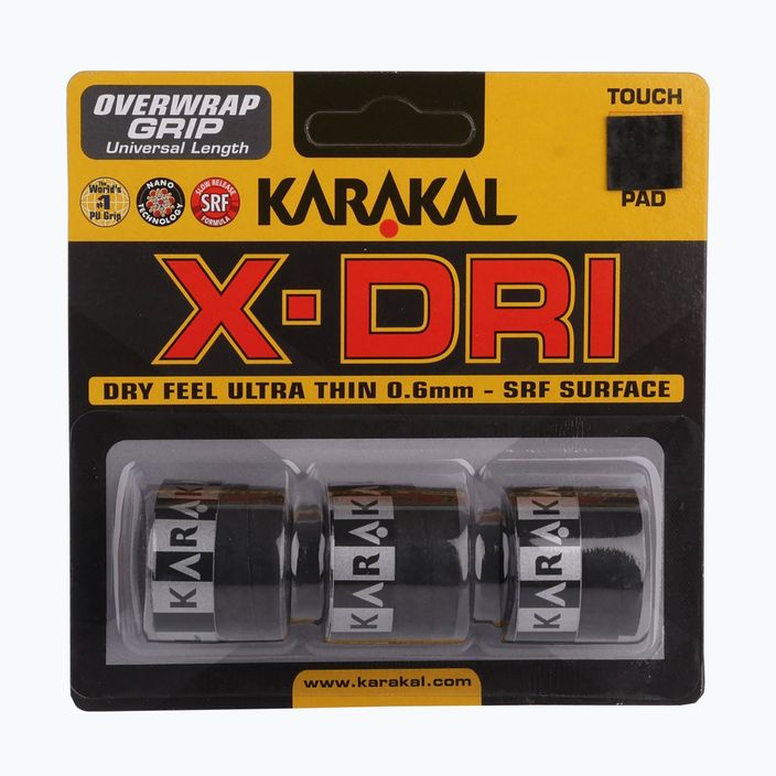 Omotávka na squashovou raketu   Karakal X-Dri Grip 3 ks black