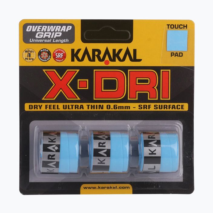 Omotávka na squashovou raketu   Karakal X-Dri Grip 3 ks blue