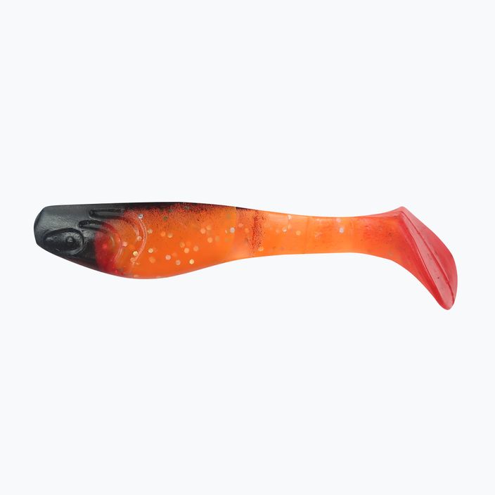 Soft bait Relax Hoof 3 Red Tail černá transparentní oranžová-hologramová třpytka BLS3-S122R-B