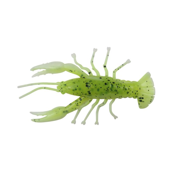 Relax Crawfish 2 Laminovaná měkká návnada 4 ks. Chartreuse-Black Jumbo Glitter / White CRF2 2