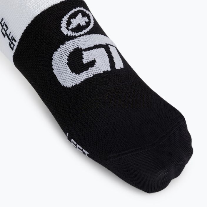 Dětské cyklistické ponožky ASSOS GT C2 černobílé P13.60.700.57 3