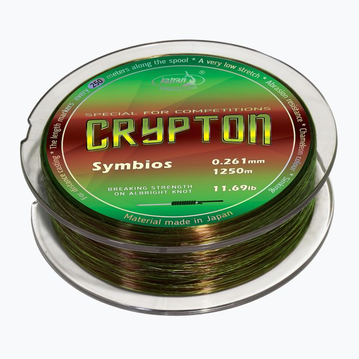Kaprový monofil Katran Crypton Symbios zeleno-hnědý