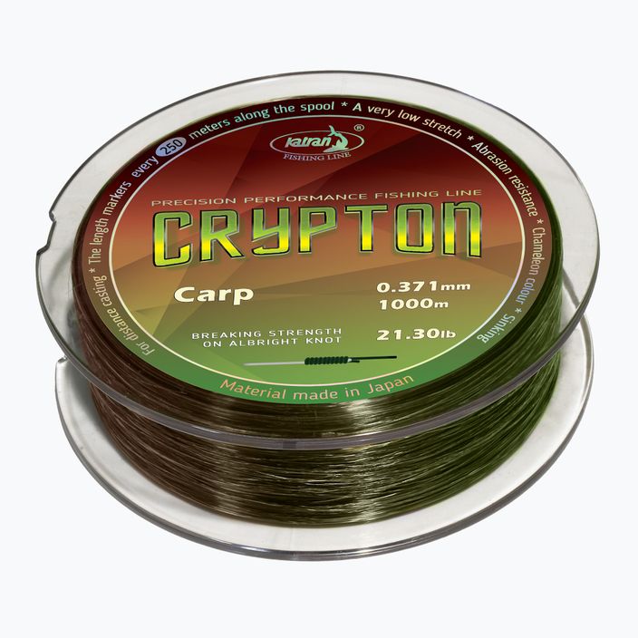 Kaprový monofil Katran Crypton Carp zelený 5