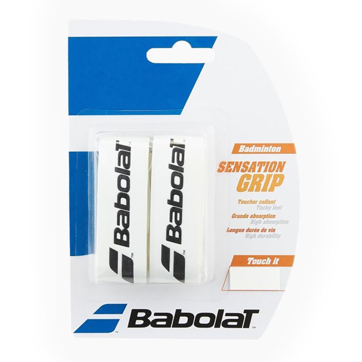 Omotávky na badmintonové rakety Babolat Grip Sensation 2 ks white 2