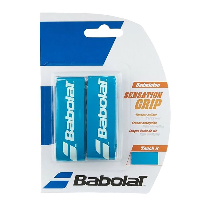 Omotávky na badmintonové rakety Babolat Grip Sensation 2 ks blue 2